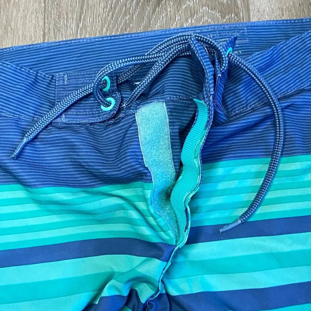 Vineyard Vines Board Shorts Swim Trunks Men Sz 30 Blue Green 11